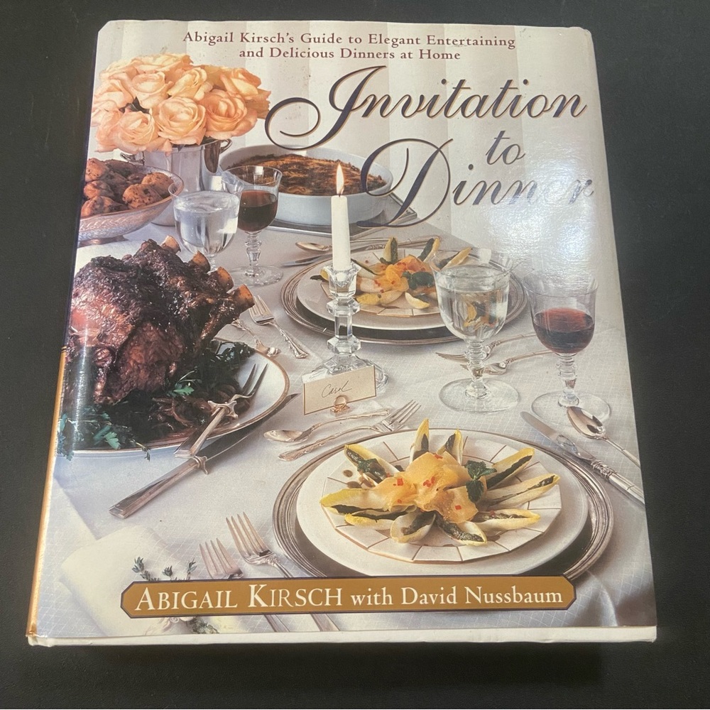 Abigail Kirsch’s Invitation to Dinner Book #8561